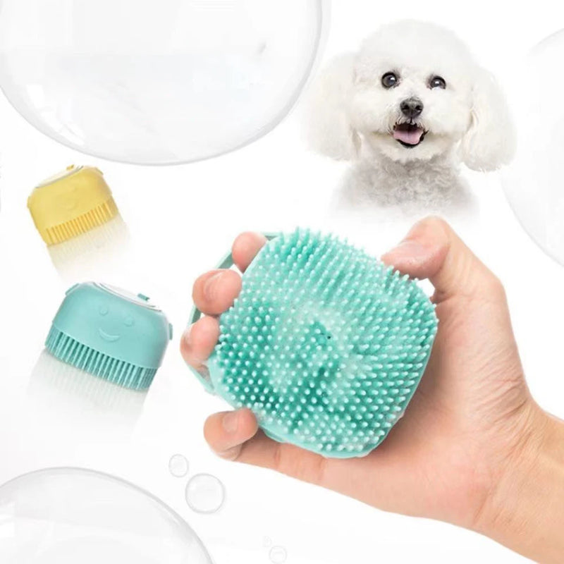 Escova Massageadora de Banho BruPet | Para banho Cães e Gatos